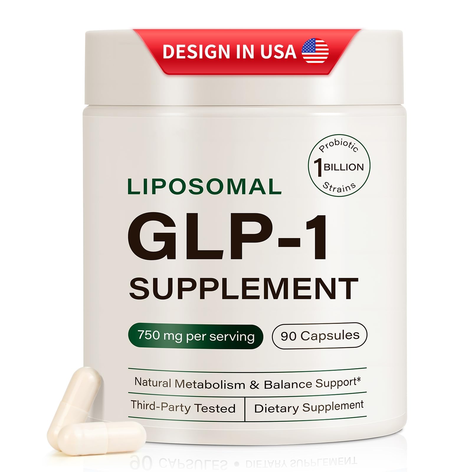 Ninsiec GLP-1 Probiotic Supplement Capsule, 90 Capsules