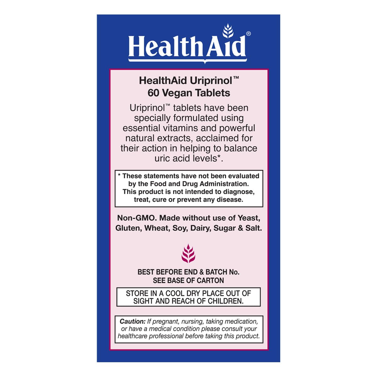 HealthAid Uriprinol 60 Tablets