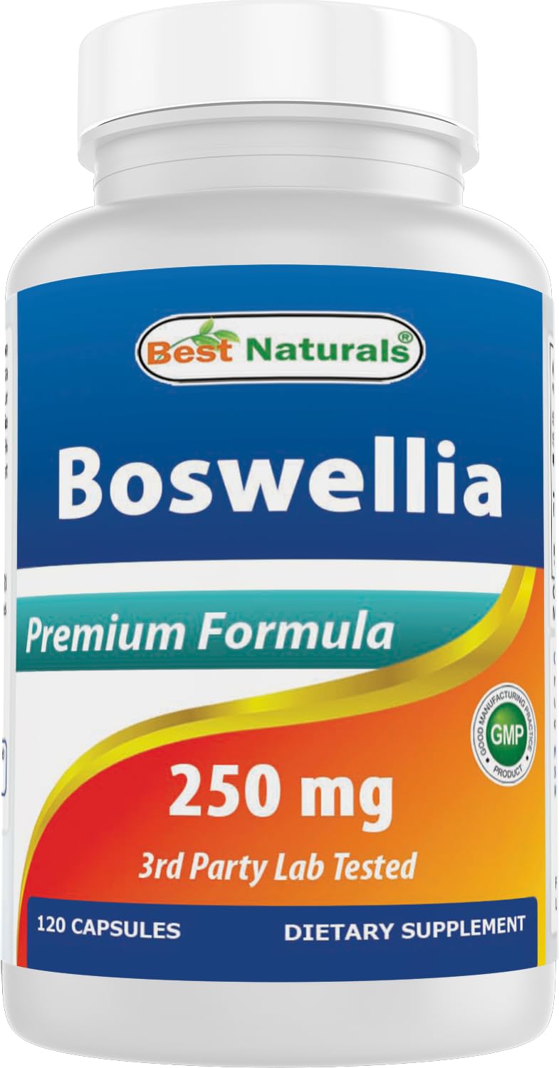Best Naturals Boswellia Serrata Joint Health 250 mg Capsules, 120 Count