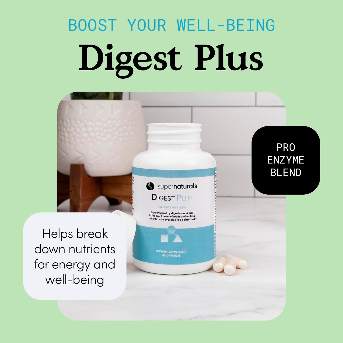JLM NUTRITIONALS Digest Plus Digestive Enzymes Capsule 60 Capsules