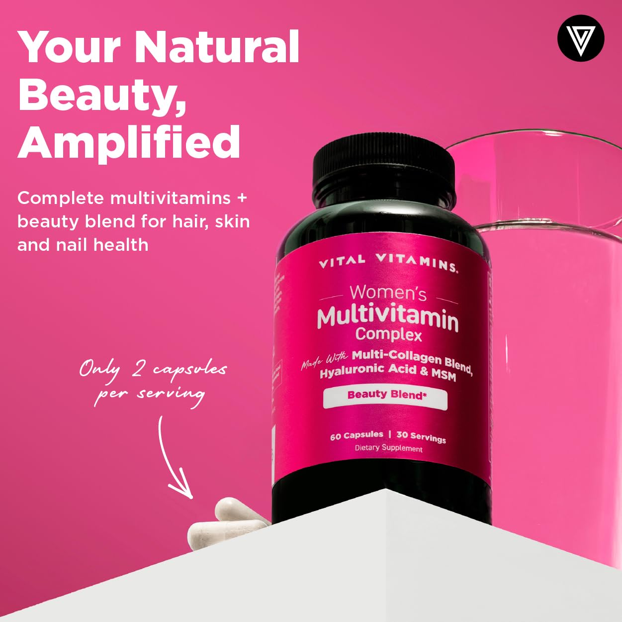 Vital Vitamins Women's Multivitamin Complex Capsules, 60 Count