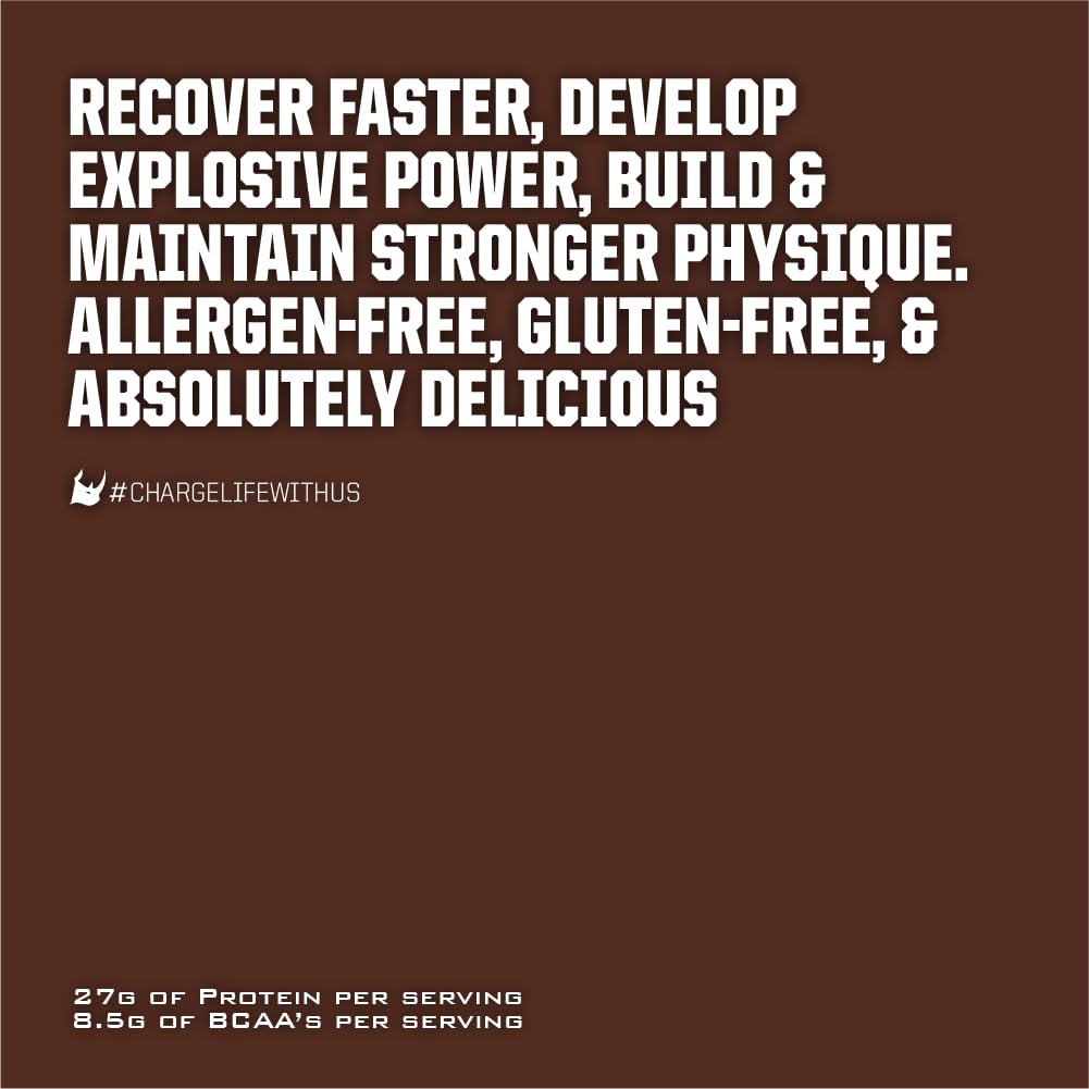Ryno Power All Natural Whey Protein Powder, Chocolate, 32 Servings