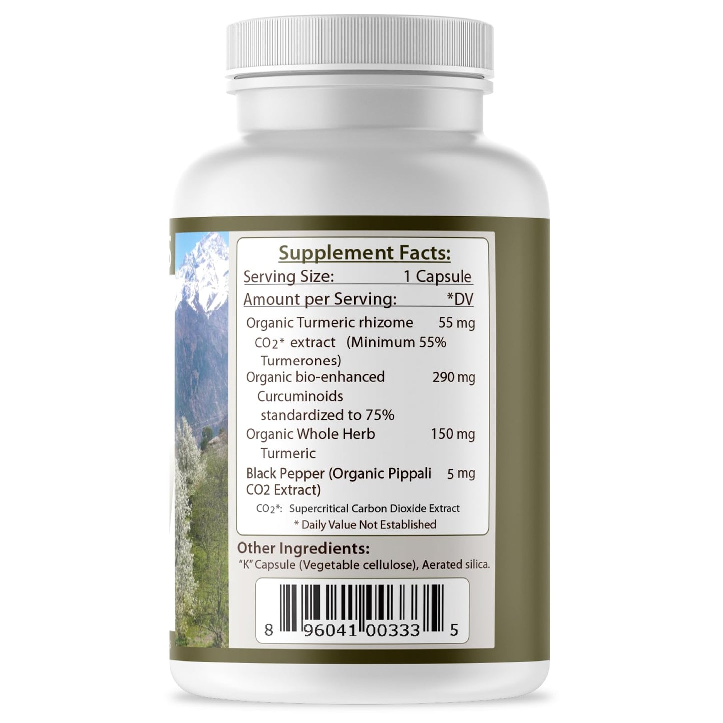 Tattva's Herbs Turmeric Curcumin 500 mg with Black Pepper Capsules, 120 Capsules