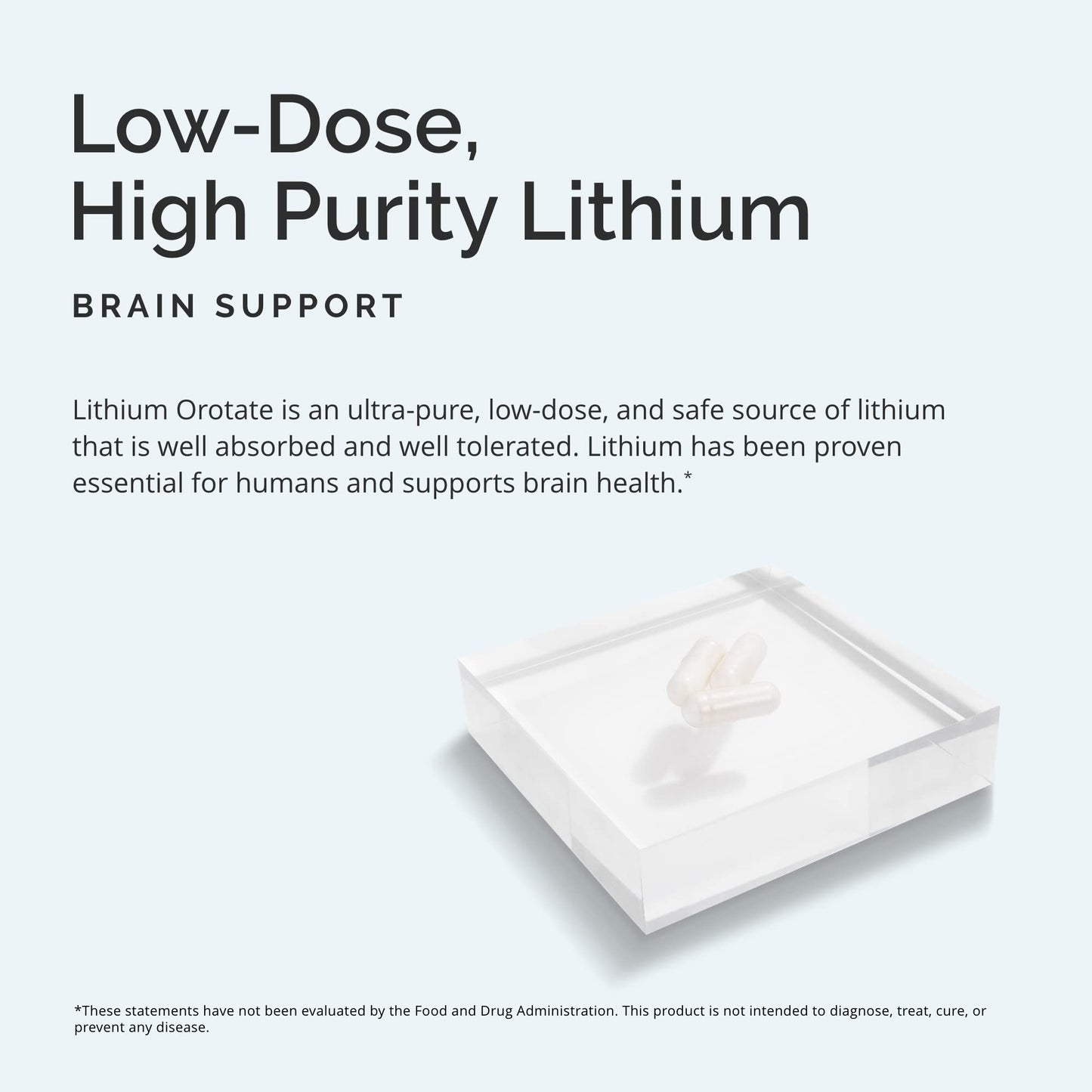 BRAINMD Dr Amen Lithium Orotate 60 Capsules