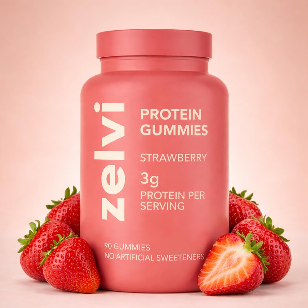Zelvi Plant-Based Protein Gummies 90 Count