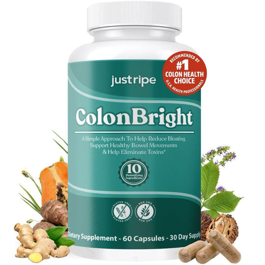 Just Ripe Nutrition ColonBright Psyllium Husk Capsule, 60 Count