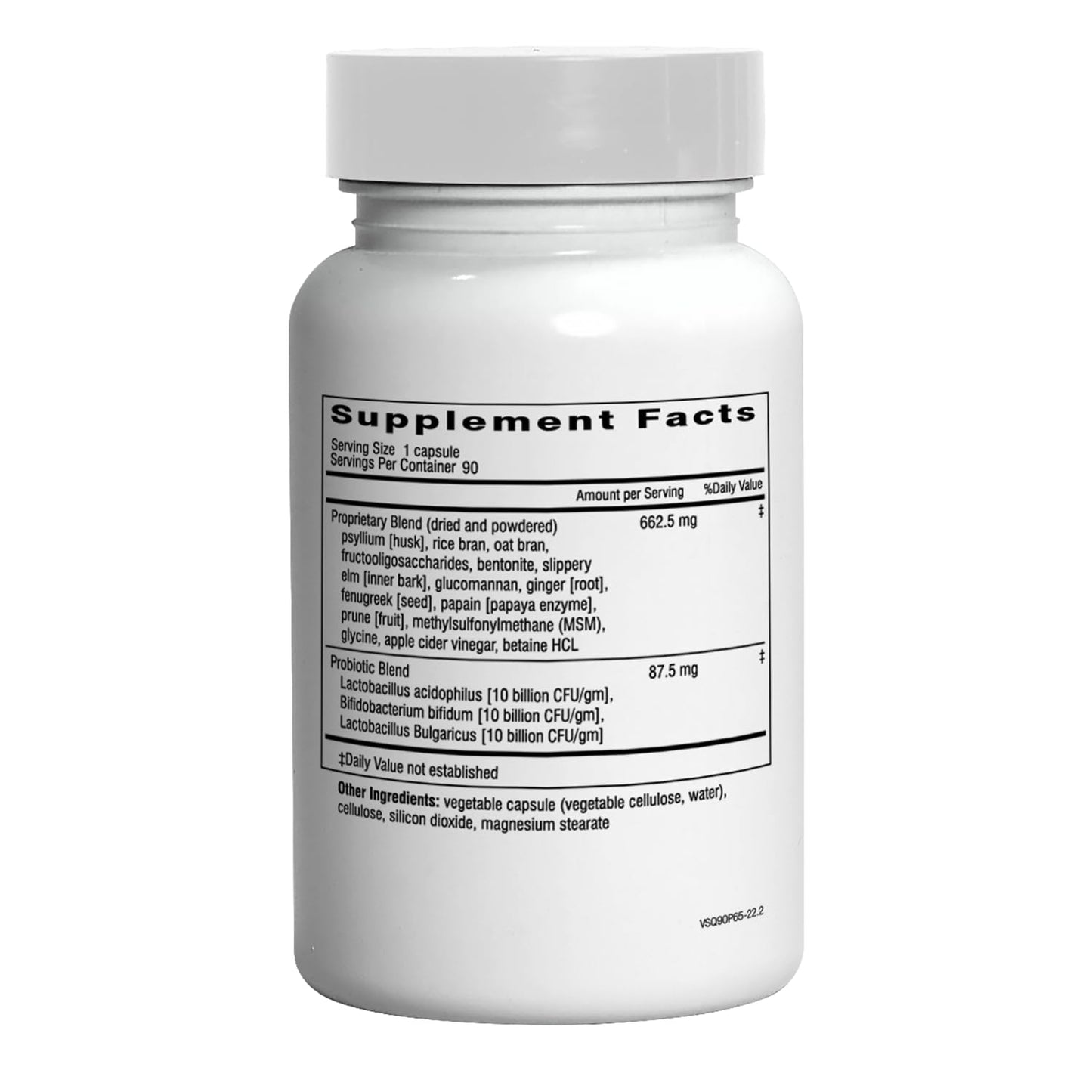 Doctor Wilson's Original Formulations Squeaky Clean Gut and Digestive Support with Fiber, Probiotics, Enzymes and More Capsules, 180 Count