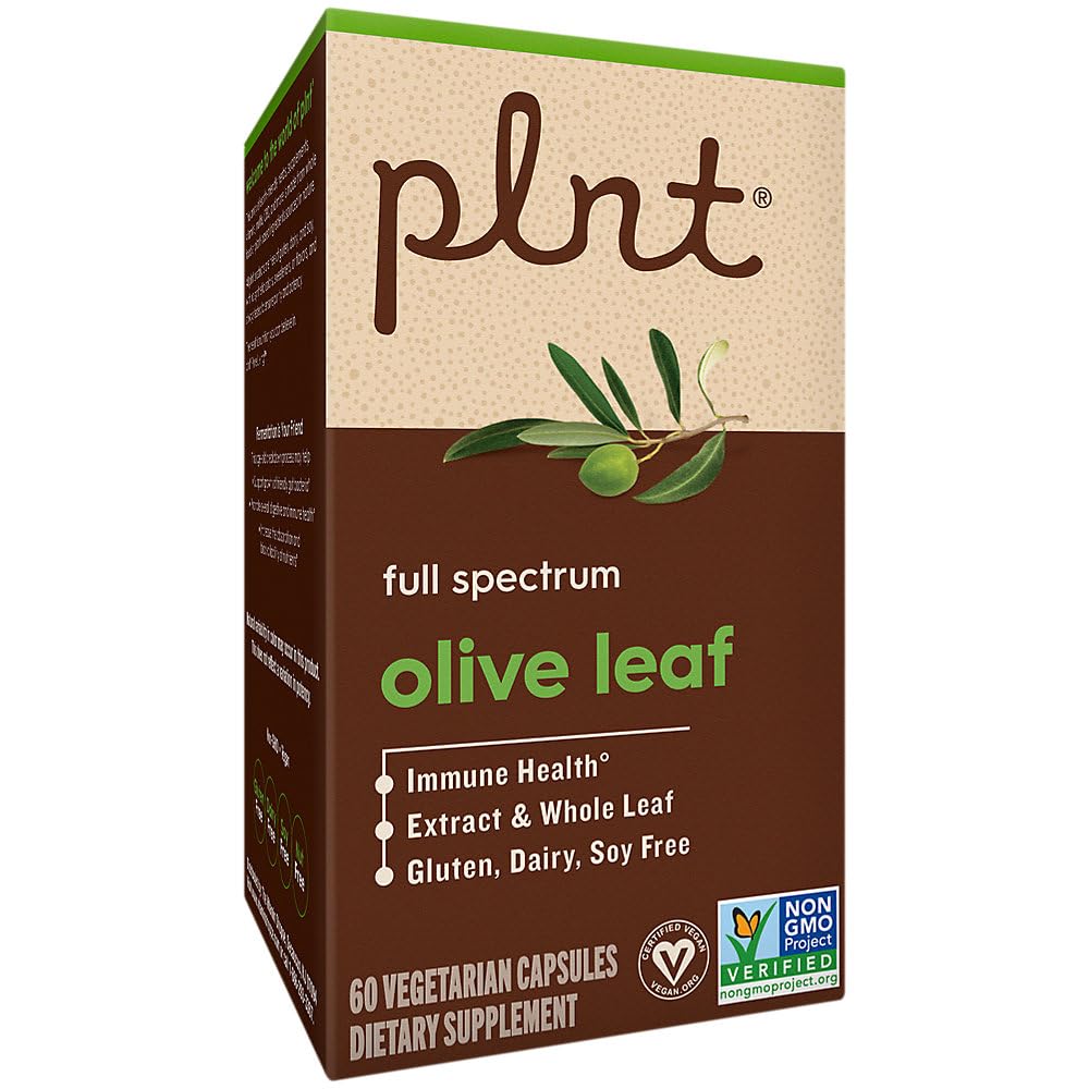 plnt Olive Leaf Full Spectrum Supports Immune Health 60 Capsules
