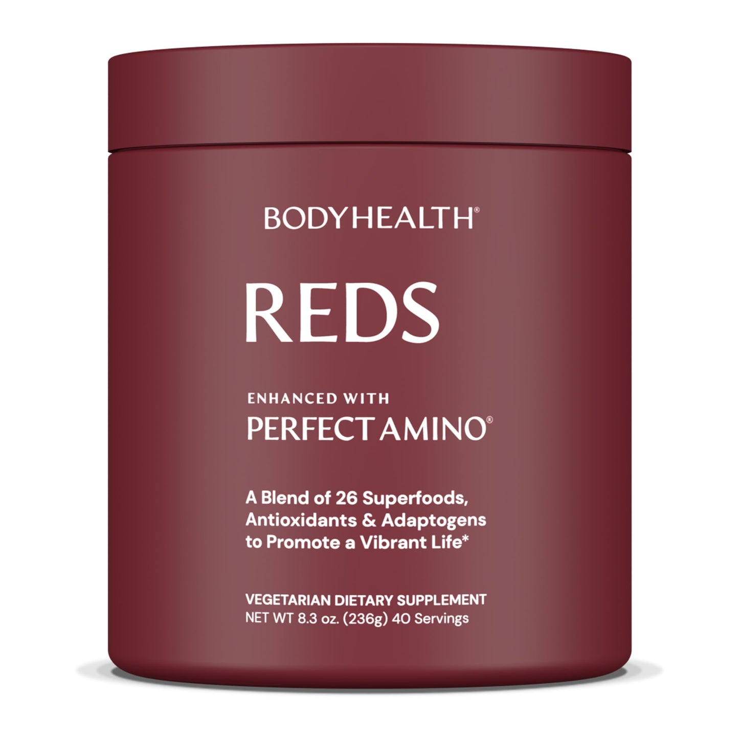 BodyHealth Reds Enhanced with PerfectAmino Daily Superfood Smoothie Powder 8.3 oz