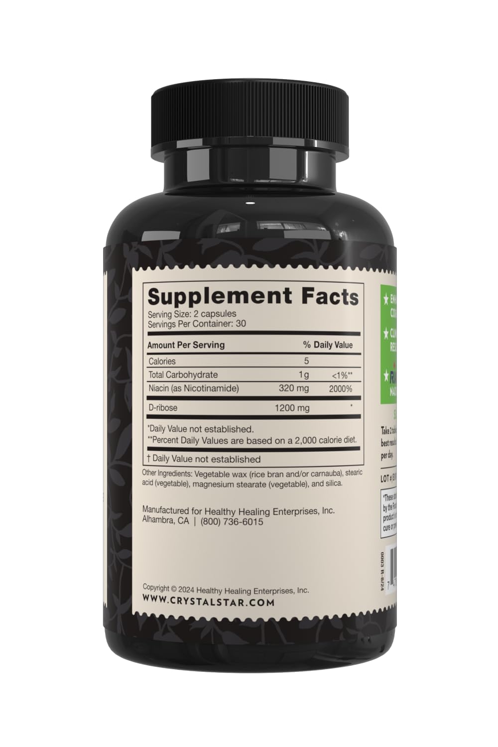 Crystal Star NAD+ Tablets 60 Count