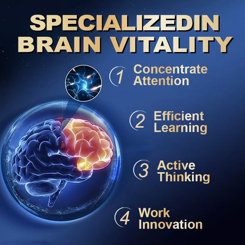 RoyaVita Smarto-One Brain Nutrition Proprietary Blend(DHMP) Nootropic Brain Supplement for Memory, Mental Alertness, Focus & Mental Clarity, Phosphatidylserine, Vitamin B6 Capsules, 120