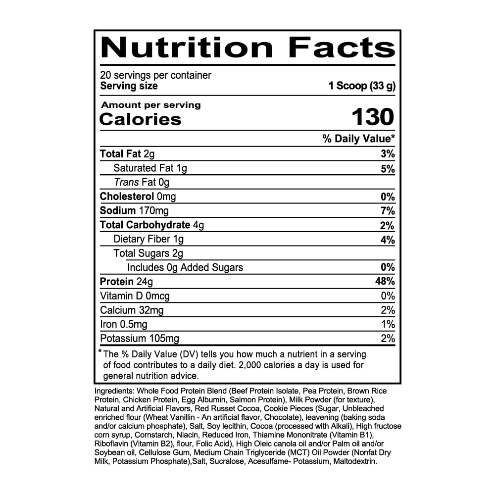 REDCON1 Whole Food Animal Protein Powder - MRE Lite Protein Powder, Prime Time Red Velvet, 20 Servings, 1.46 lb