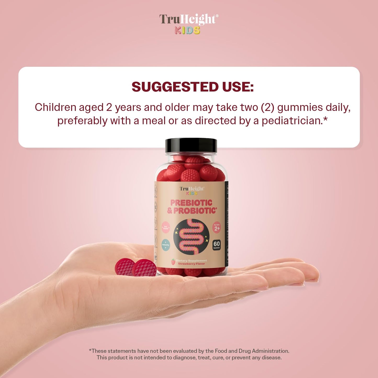 TruHeight Kids Prebiotic & Probiotic Gummies 180