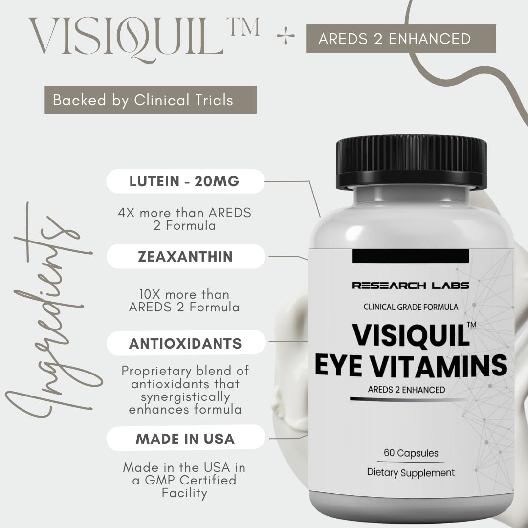 Research Labs Eye Vitamins Enhanced Absorption AREDS 2 Plus Formula Capsules 120