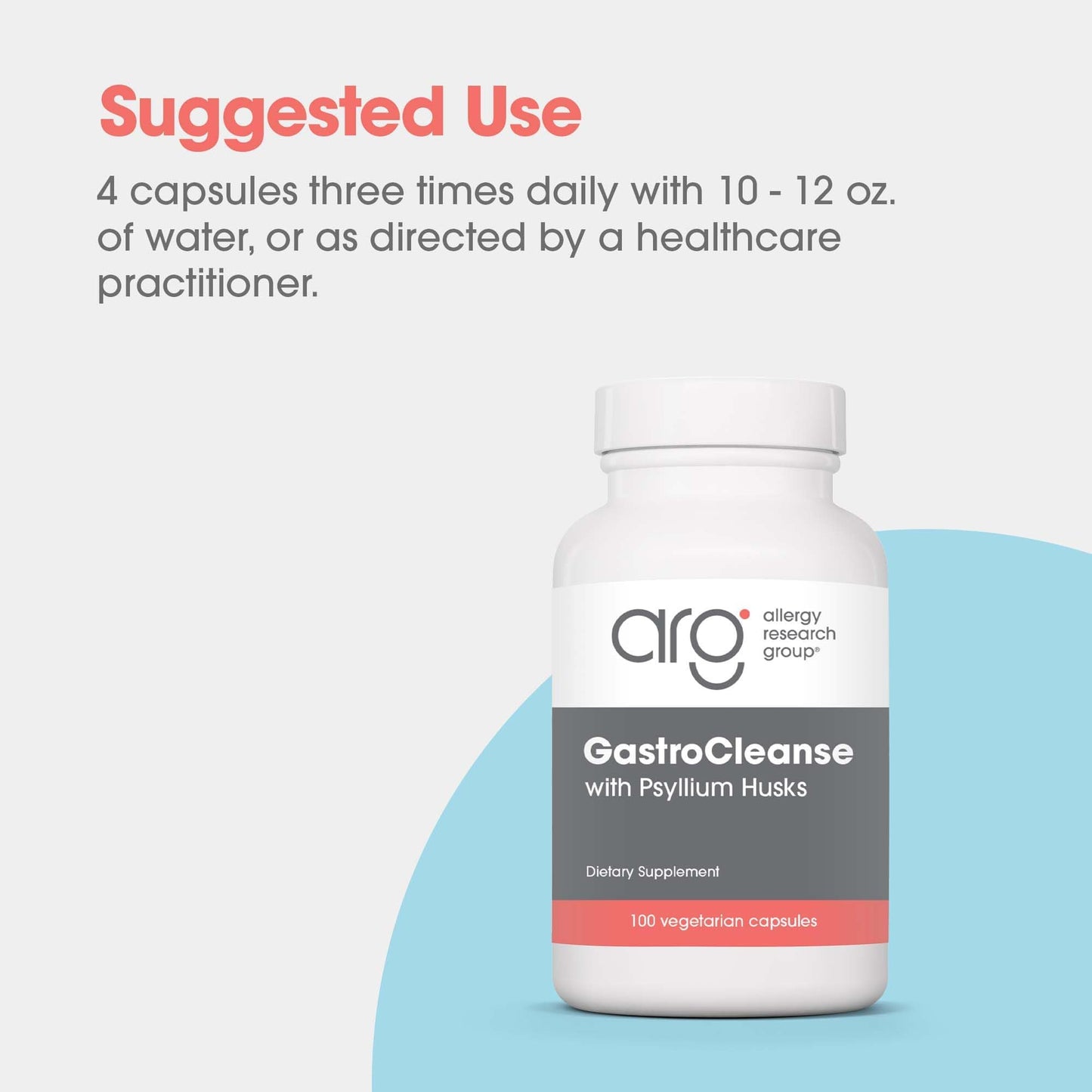 Allergy Research Group Gastro Cleanse Supplement Capsule, 100 Count