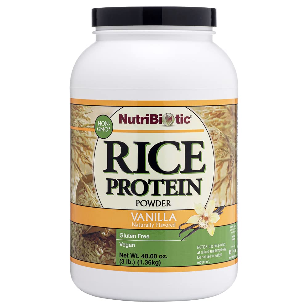NutriBiotic Vanilla Rice Protein Powder, 48