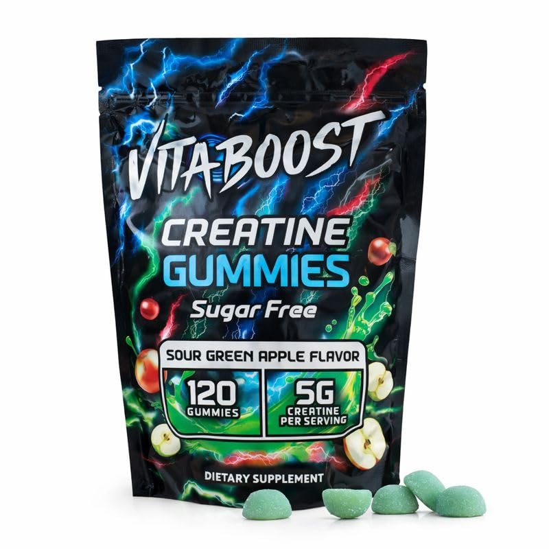 VitaBoost Creatine Monohydrate Gummies, Chewable, 120 Gummies