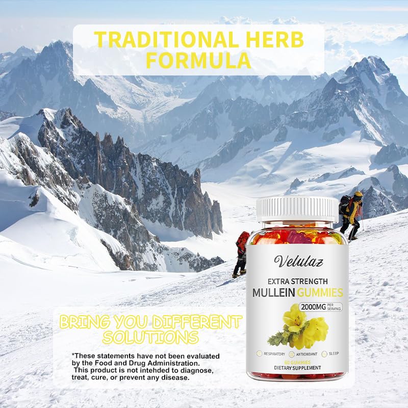 velulaz Mullein Gummies 60 Count