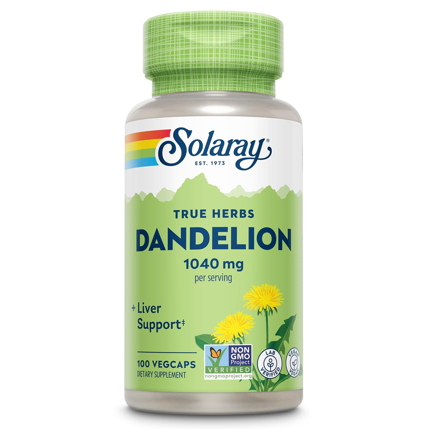 SOLARAY Dandelion Root Supplement Capsule 100 Count