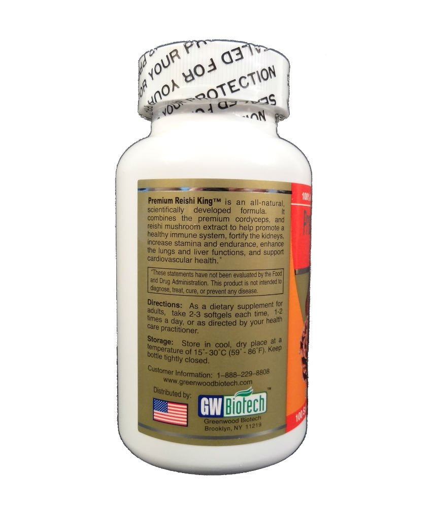 Greenwood Premium Reishi King Softgels 100