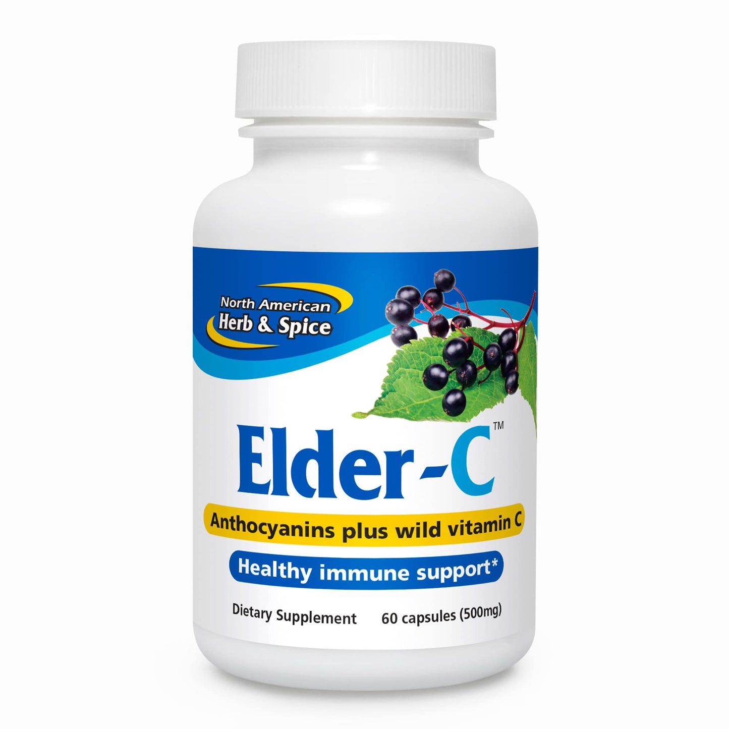North American Herb & Spice Elder-C Capsules, 60 Count