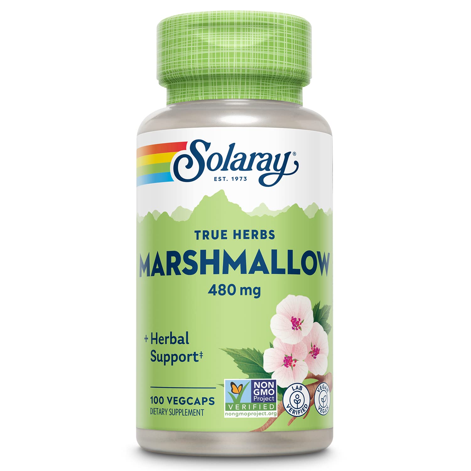 SOLARAY Marshmallow Root Capsules 480 mg, 100 VegCaps