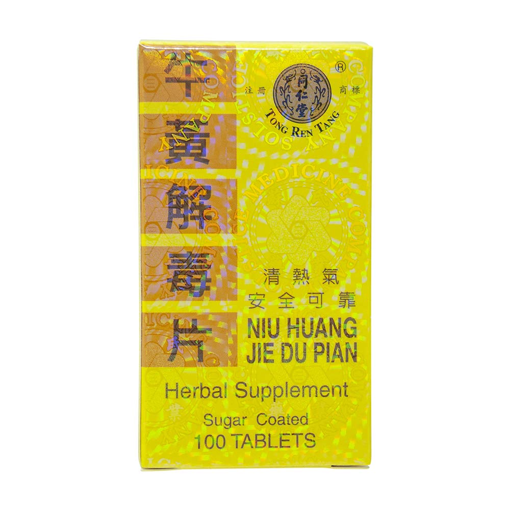 Tong Ren Tang Niu Huang Jie Du Pian 100 Tablets