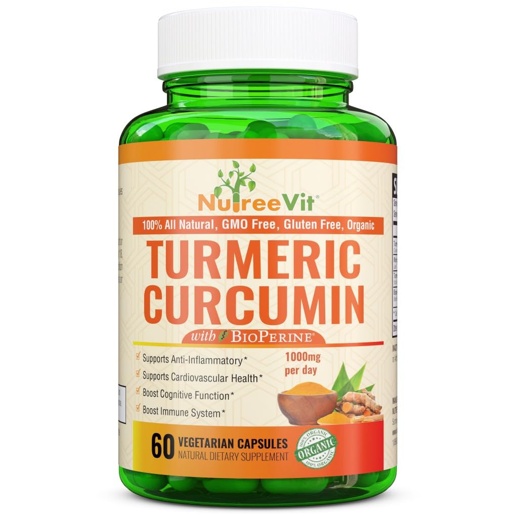 NutreeVit Turmeric Curcumin Capsules 1 Count