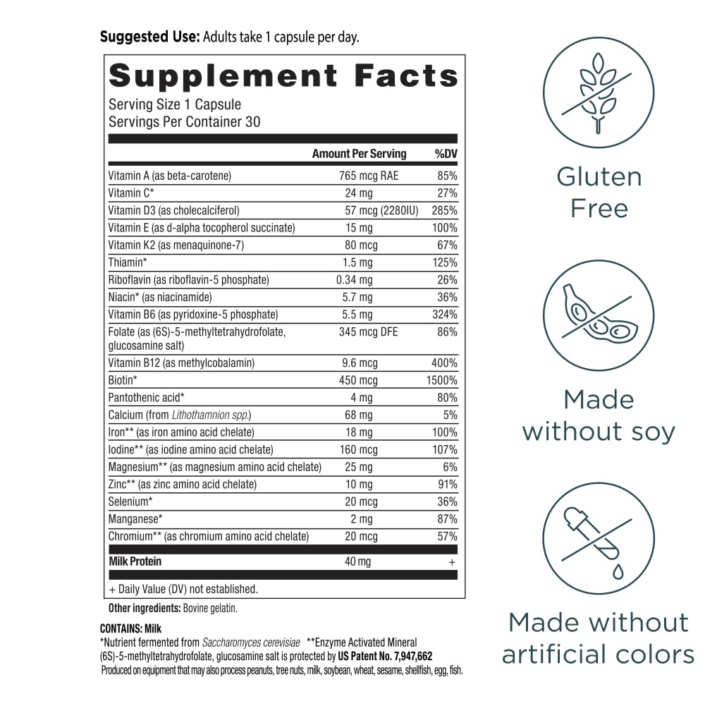 Ancient Nutrition Bone Health Multivitamin Capsule 30 Count