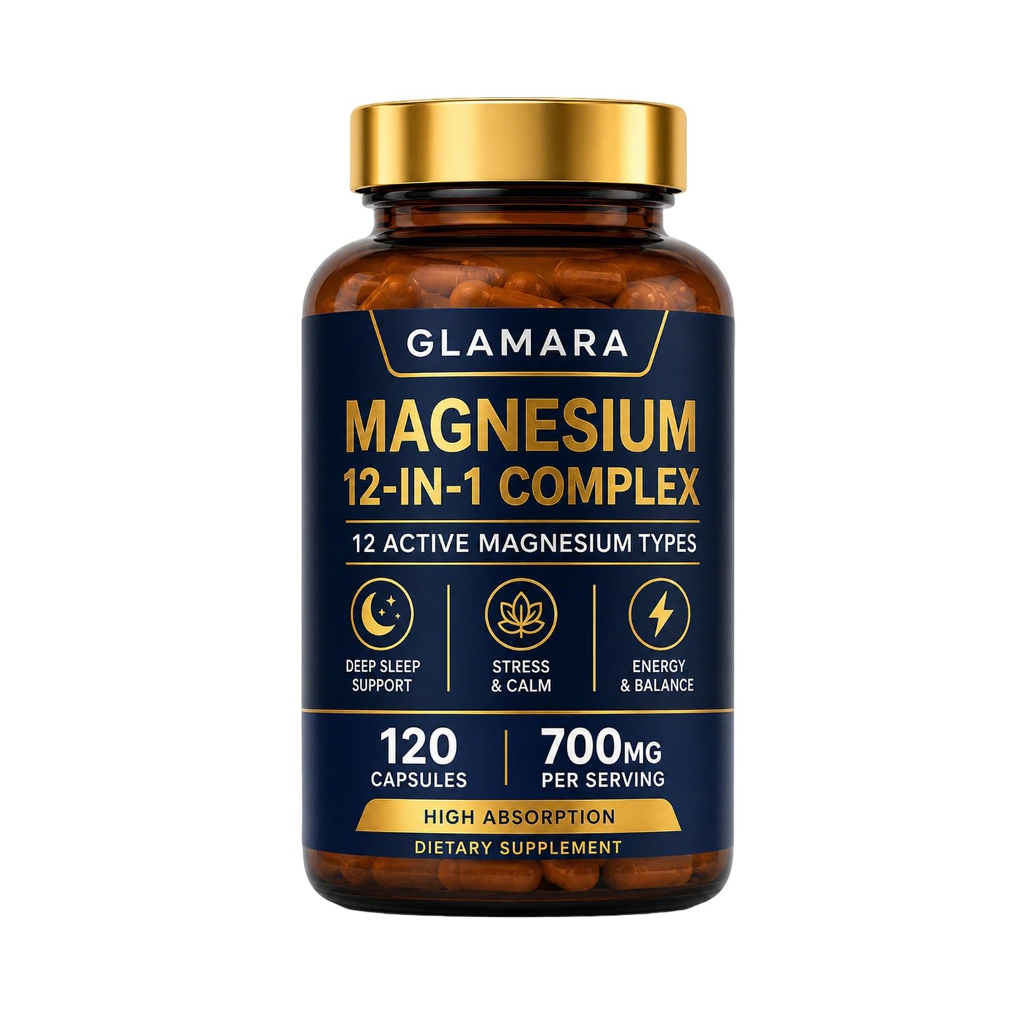 Ikokei Glamara Magnesium 12 in 1 Complex Capsule 120 Count