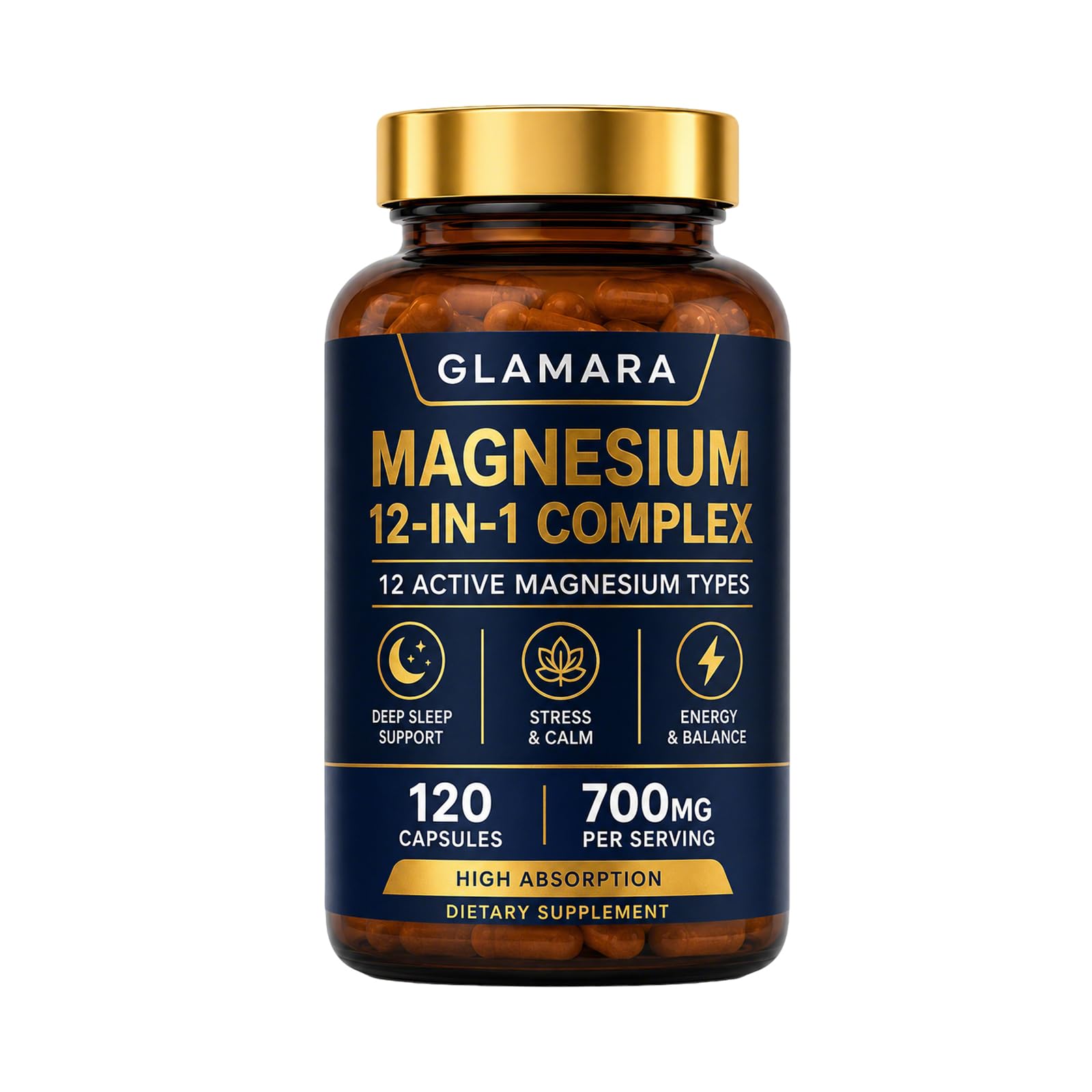 Ikokei Glamara Magnesium 12 in 1 Complex Capsule 120 Count