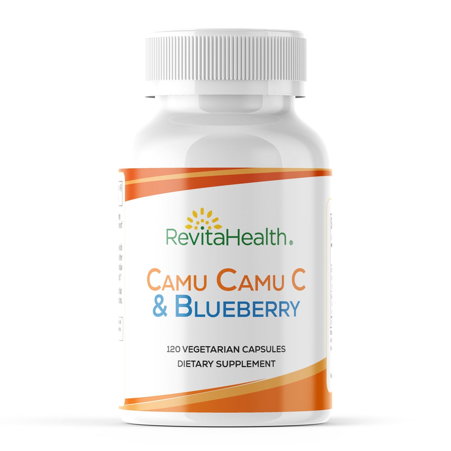 REVITAHEALTH Camu Camu Vitamin C Supplements with Blueberry Extract - Whole Food Vitamin C & Bioflavonoids for Immune Support, Everyday Wellness & Skin Health, 120 Capsules