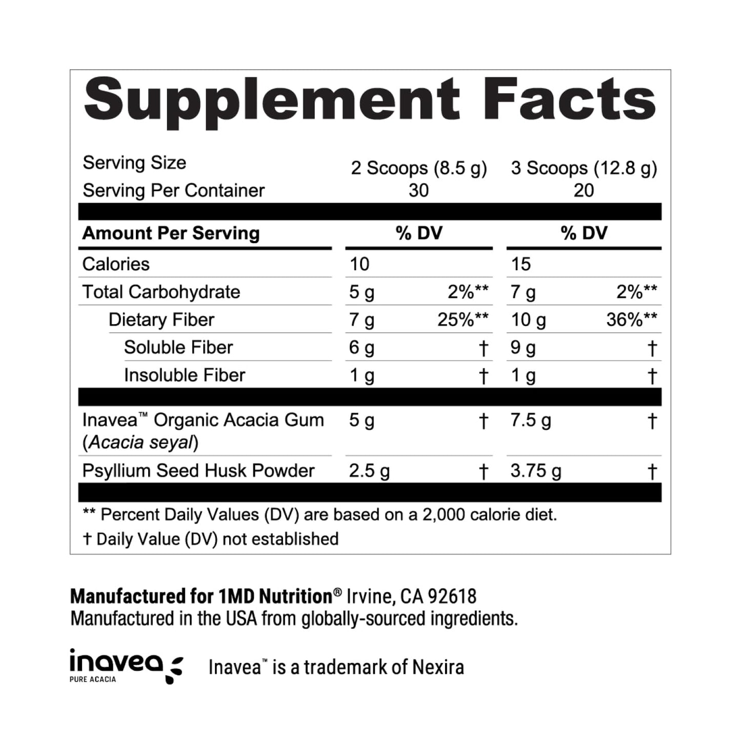 1MD Nutrition FiberFitMD Powder 9