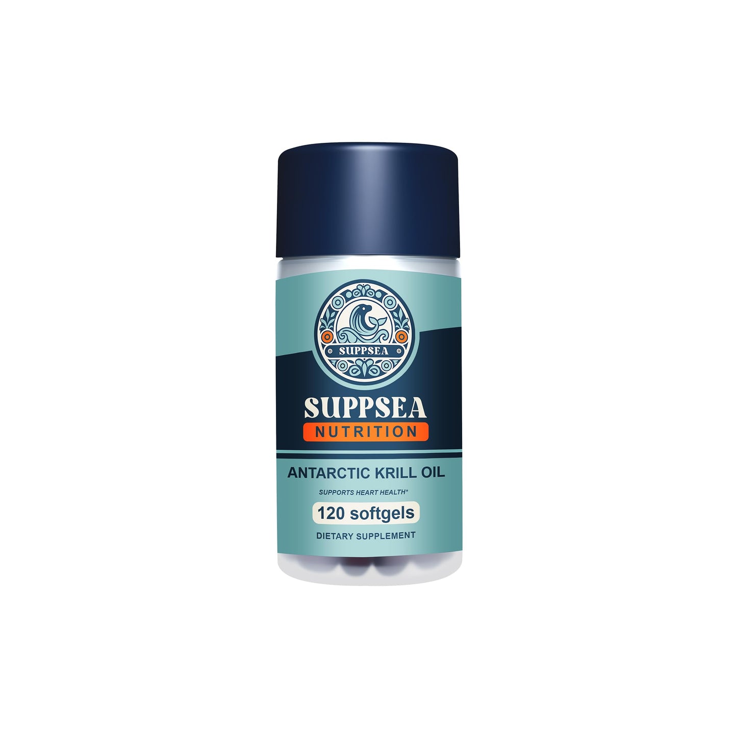SUPPSEA Antarctic Krill Oil 1,000 mg with Astaxanthin and Phospholipids, Omega 3 Fatty Acid Supplement, Extra Strength EPA & DHA Krill Oil Softgels 120