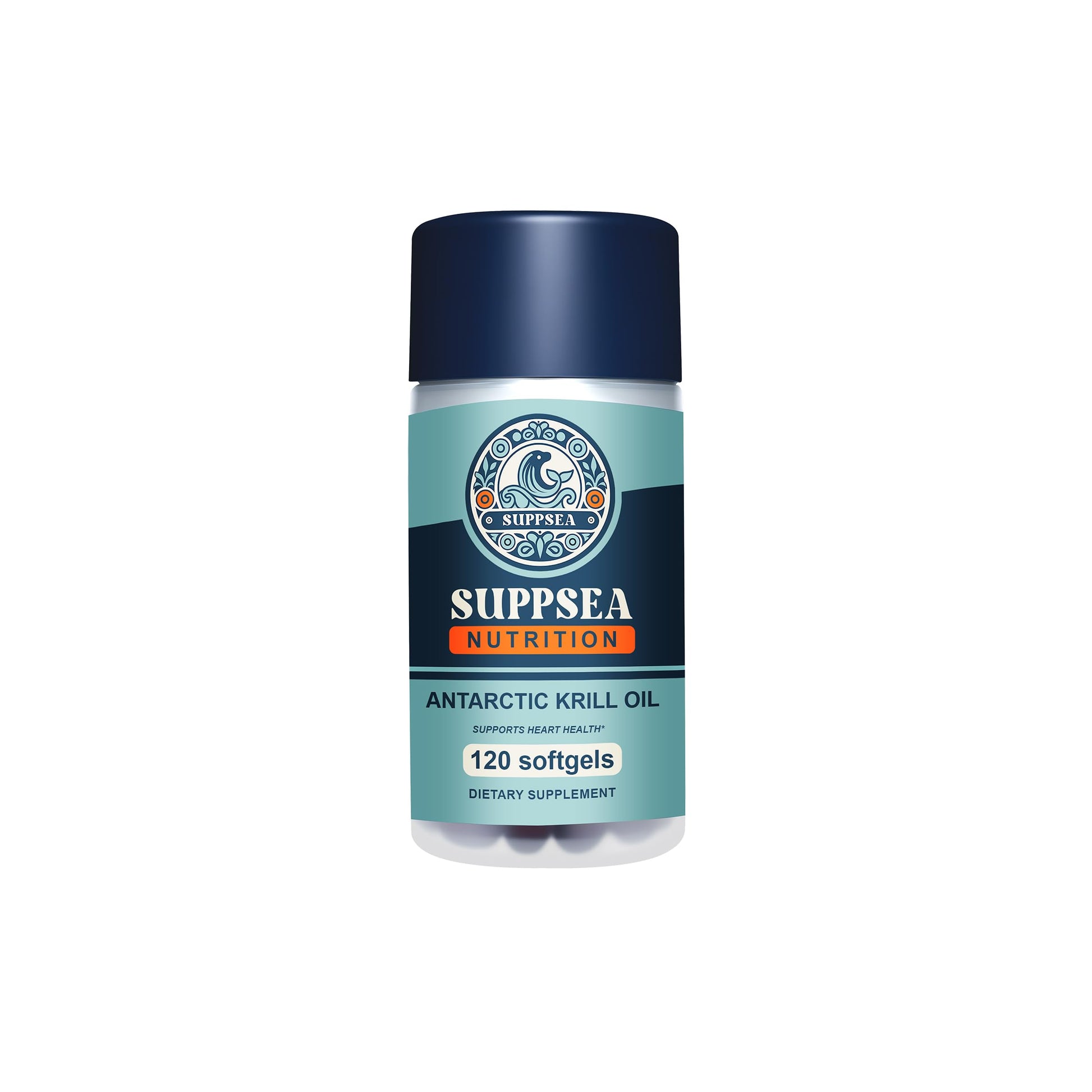 SUPPSEA Antarctic Krill Oil 1,000 mg with Astaxanthin and Phospholipids, Omega 3 Fatty Acid Supplement, Extra Strength EPA & DHA Krill Oil Softgels 120