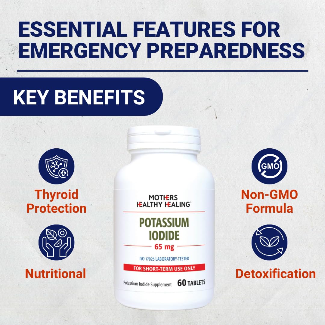 Mothers Healthy Healing Potassium Iodide Tablet Supplement 60 Tablets