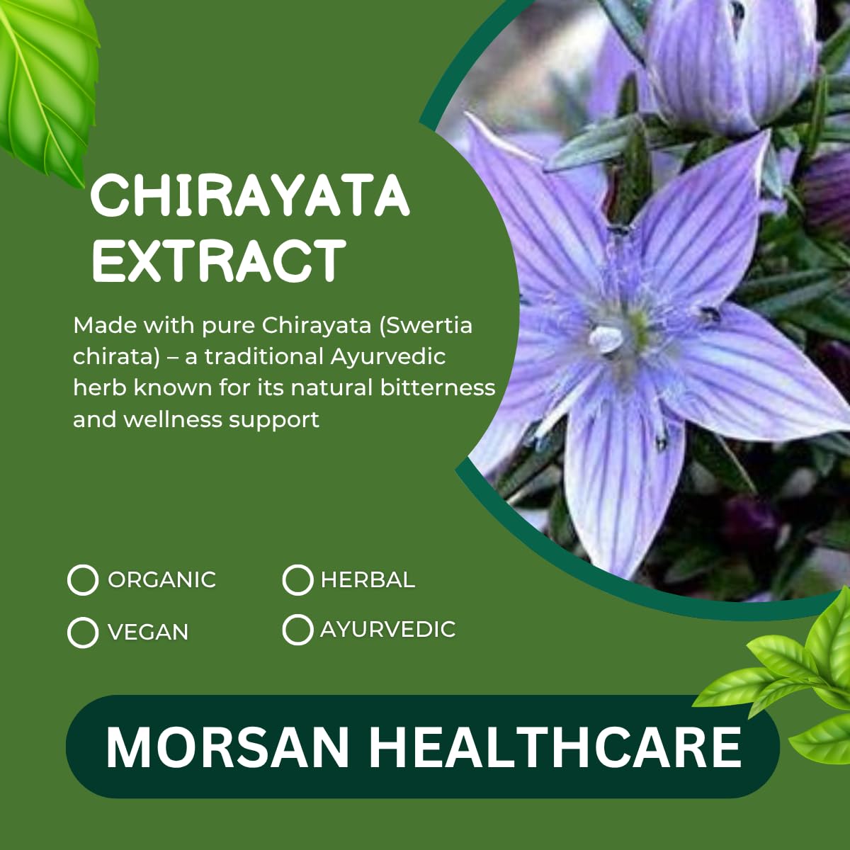 Morsan Healthcare Chirayata Capsules 60 Count