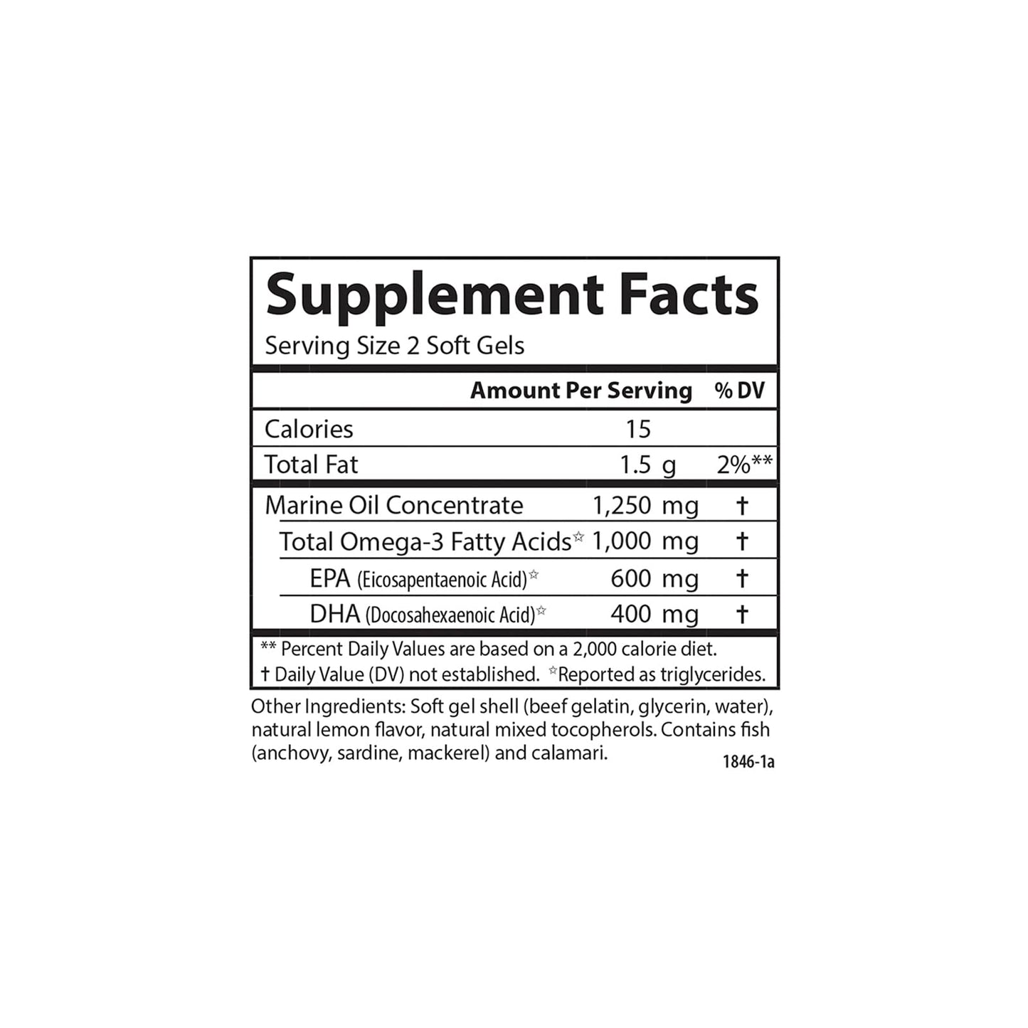 Carlson Maximum Omega Minis Softgels, 1000 mg Omega-3s, Lemon, 120 Count
