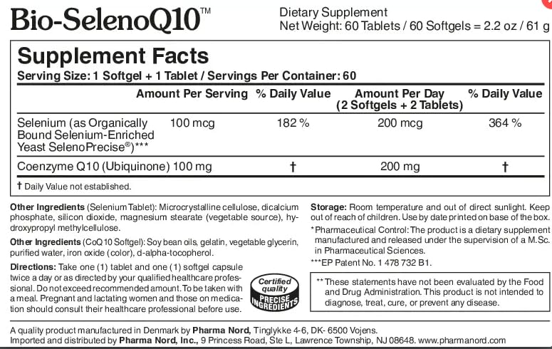 Pharma Nord Bio-SelenoQ10 Anti-Aging Supplement Softgel 120