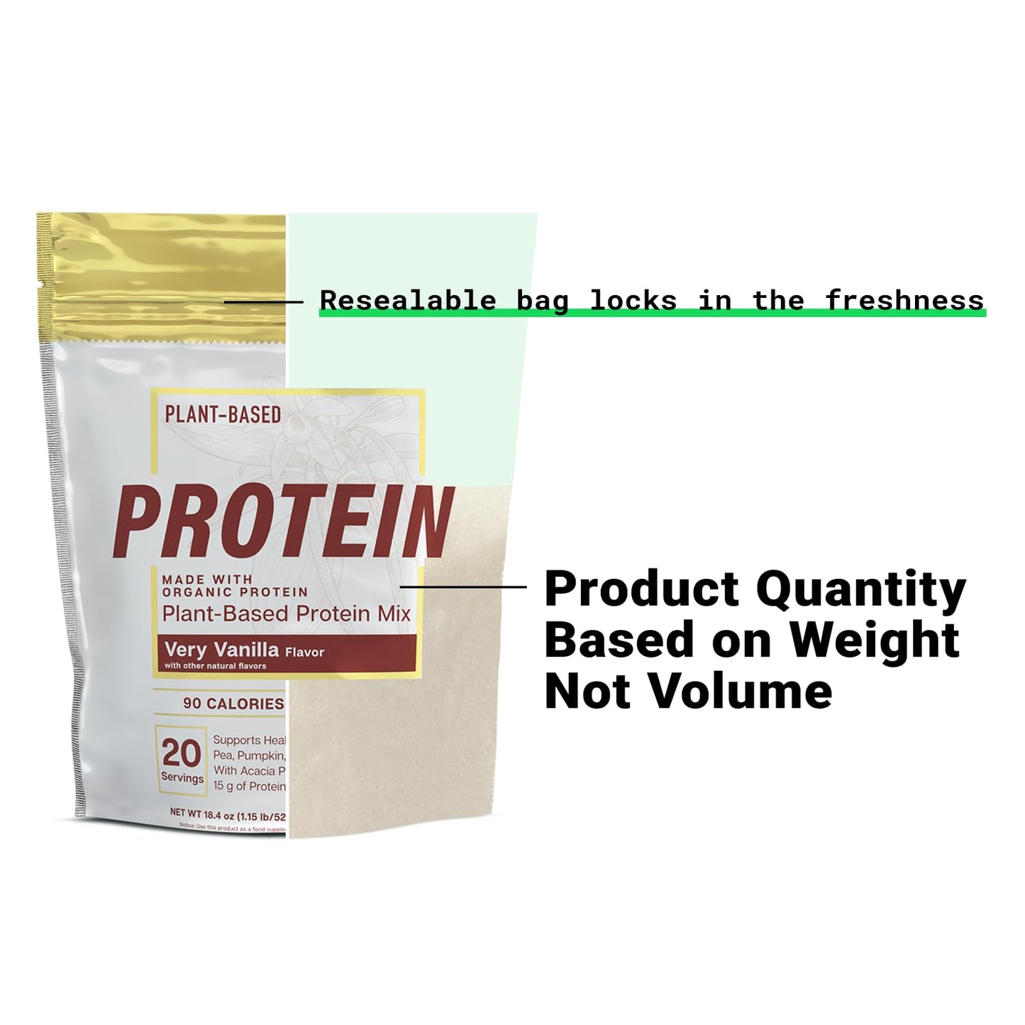 Essential Elements Pea Protein Powder 18.2 oz