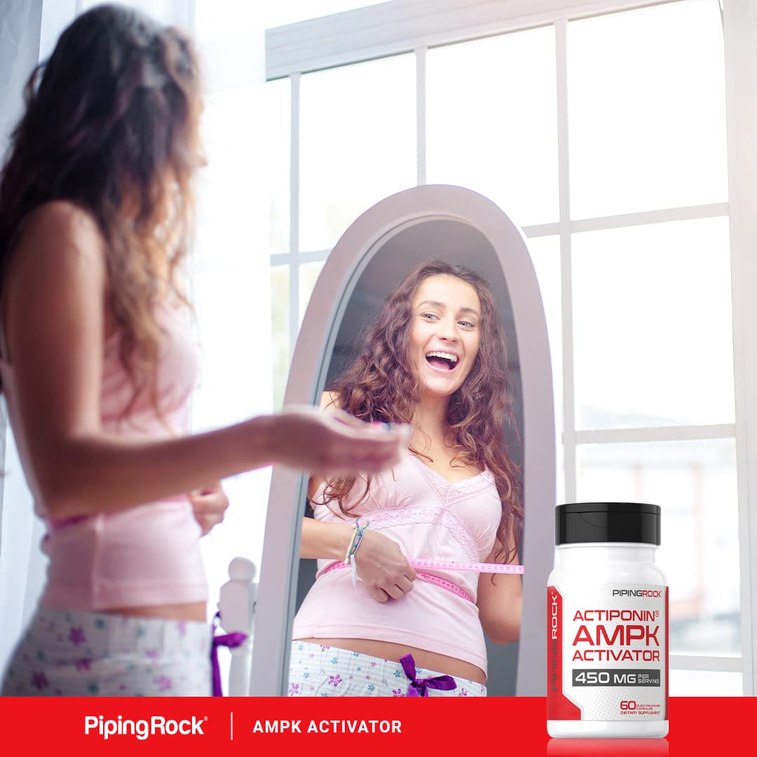 Piping Rock AMPK Metabolic Activator Supplement 450 mg, 60 Capsules