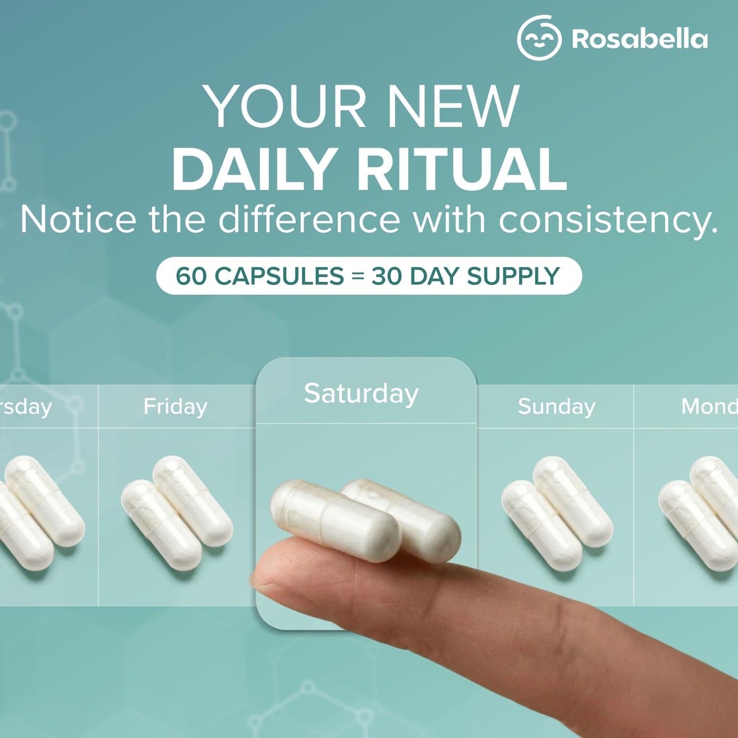 Rosabella Liposomal Glutathione 500mg Capsule, 60 Capsules