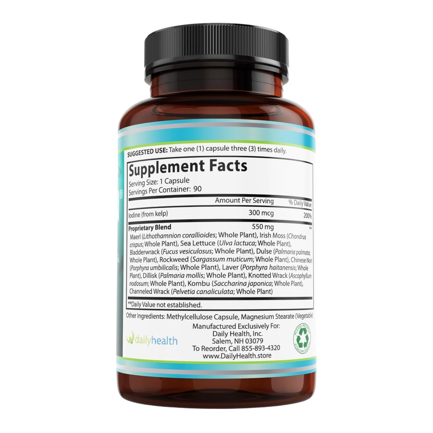 Daily Health Seatrition Immune Thyroid Support Capsule, 540 Count