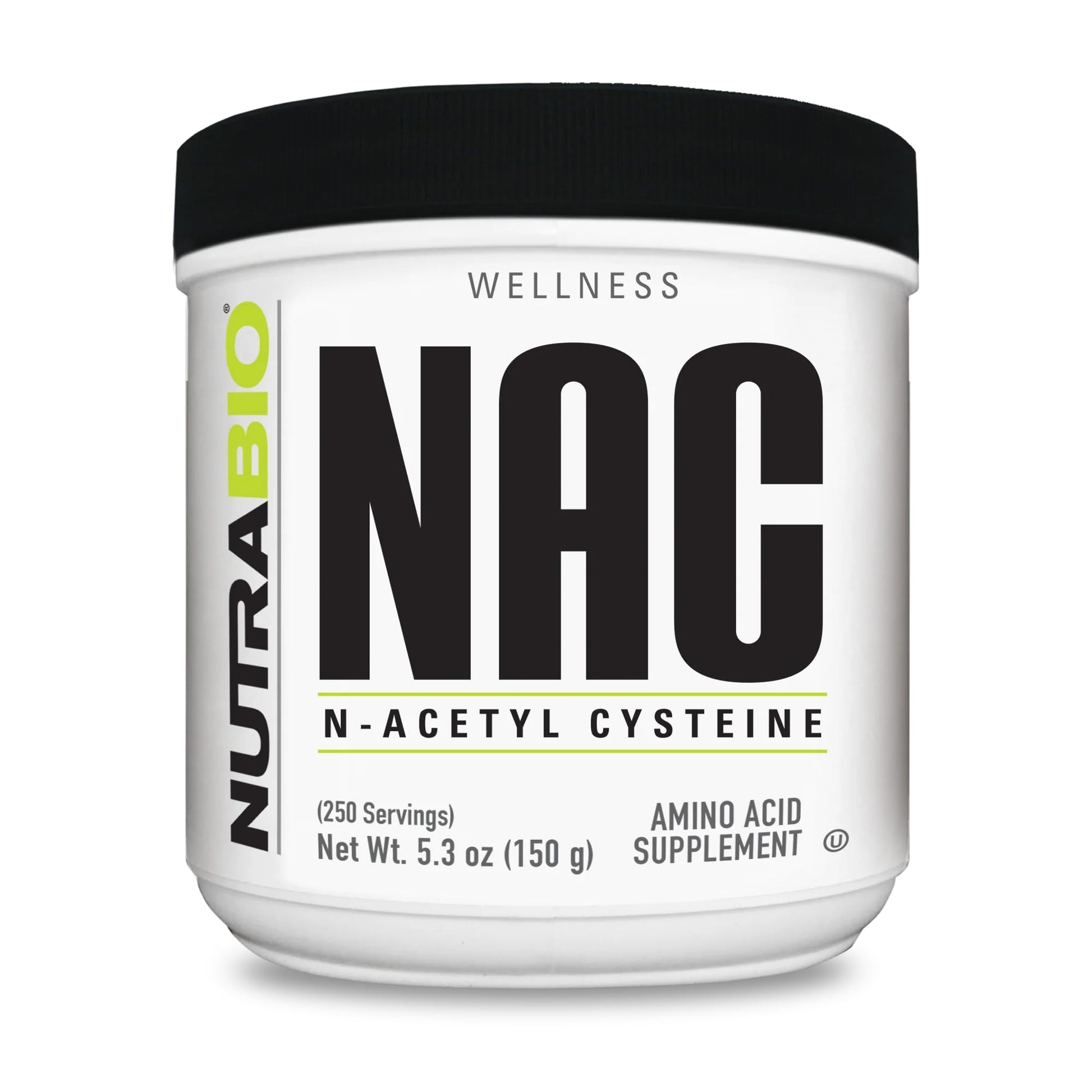 NutraBio N-Acetyl Cysteine Supplement (NAC) Powder, 5.3 Ounce