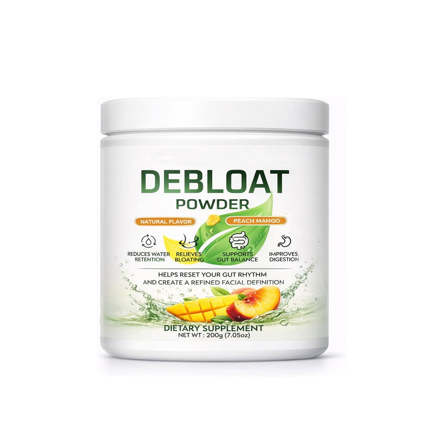 TYDOTT Debloat Powder with Vitamin C, Dandelion Root & Horsetail Extract, 7.05 Ounce