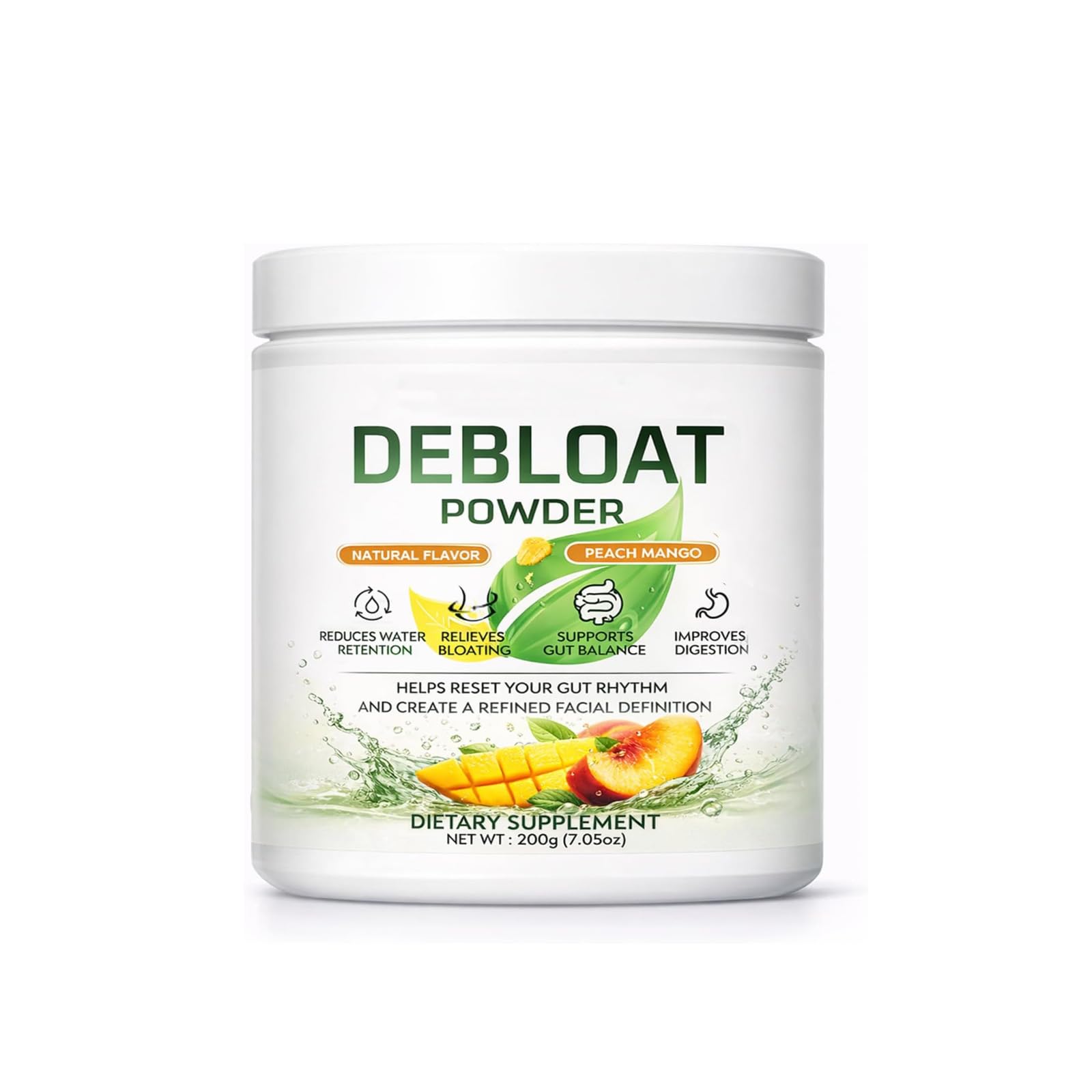 TYDOTT Debloat Powder with Vitamin C, Dandelion Root & Horsetail Extract, 7.05 Ounce