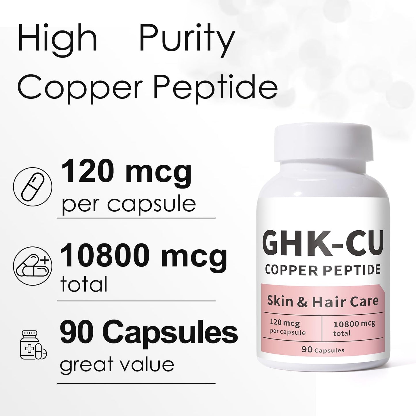 ZERBI GHK-Cu Copper Peptide Capsule, 90 Count