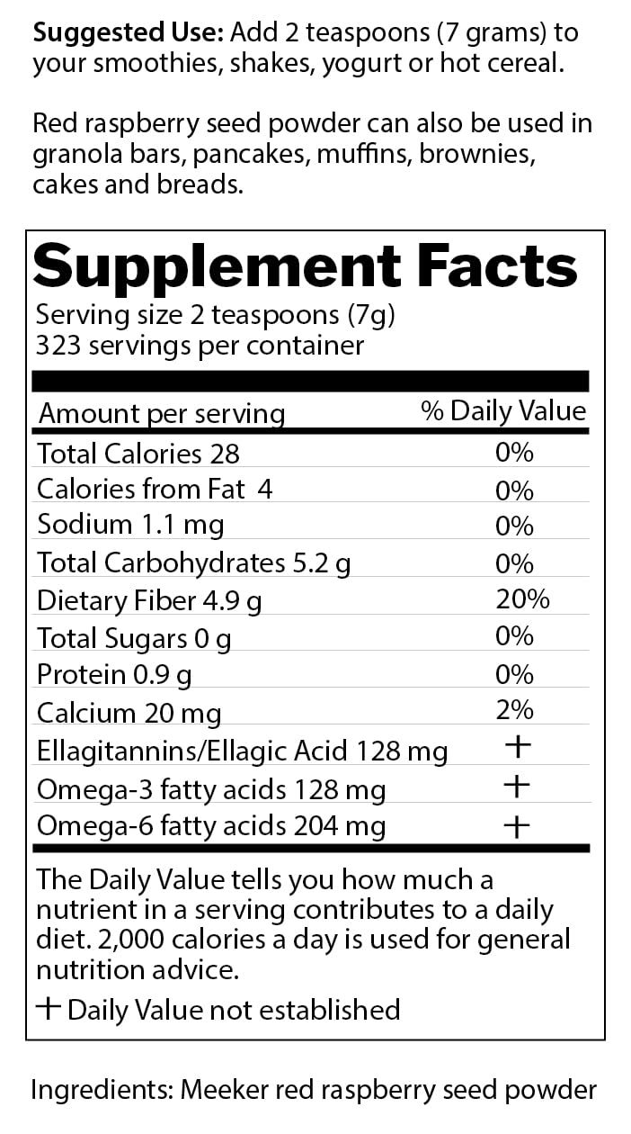 Berry Beautiful Meeker Red Raspberry Seed Powder 80