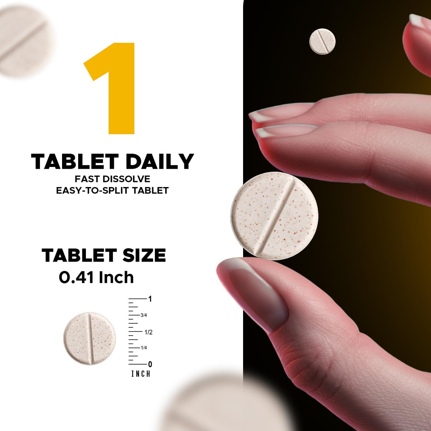 Vitabod Melatonin 60 mg with Vitamin B6 Tablet, 120 Count