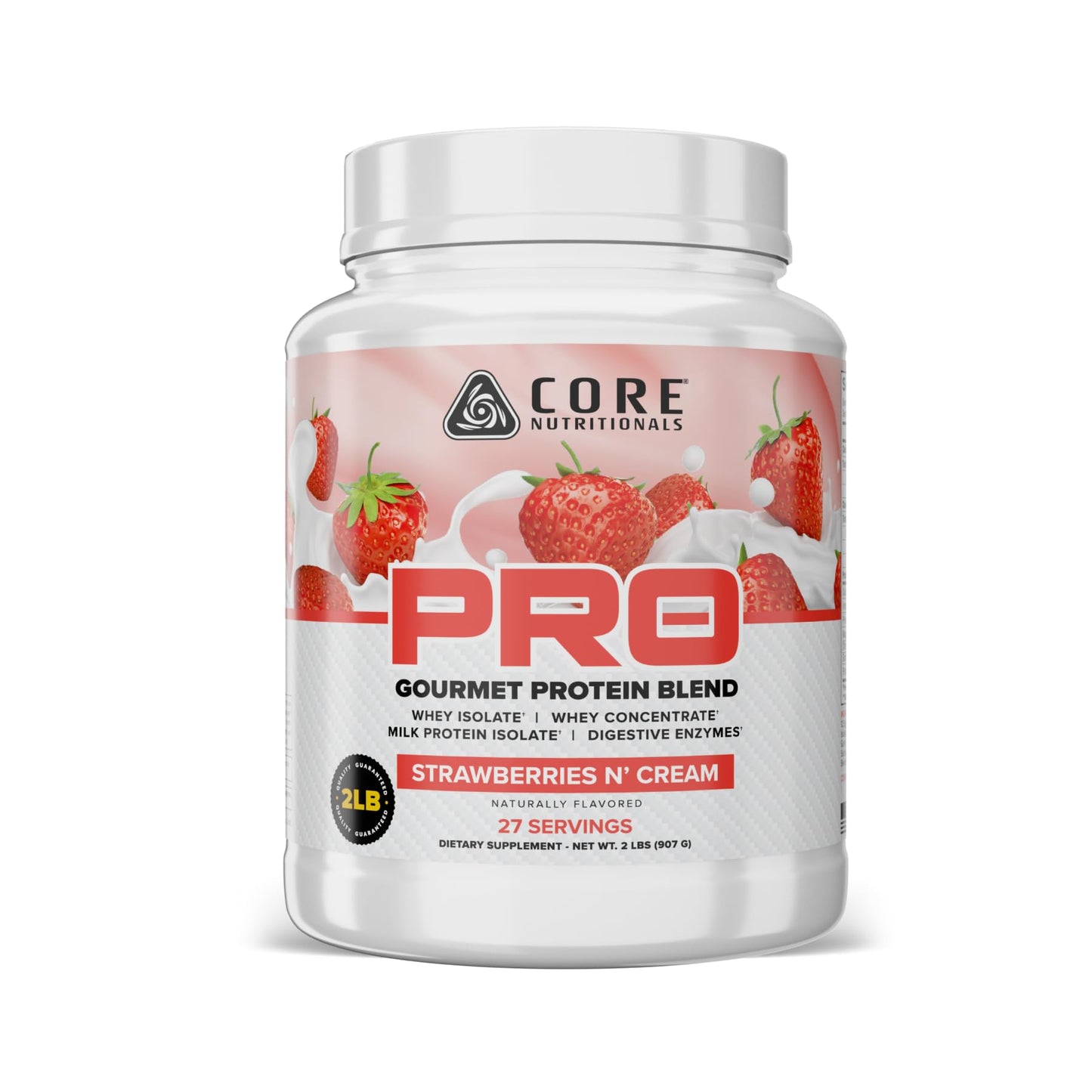 Core Nutritionals PRO Protein Blend Powder Strawberries N' Cream, 32 Servings